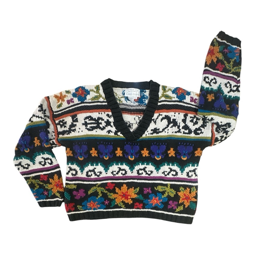 Colorful V-Neck Sweater